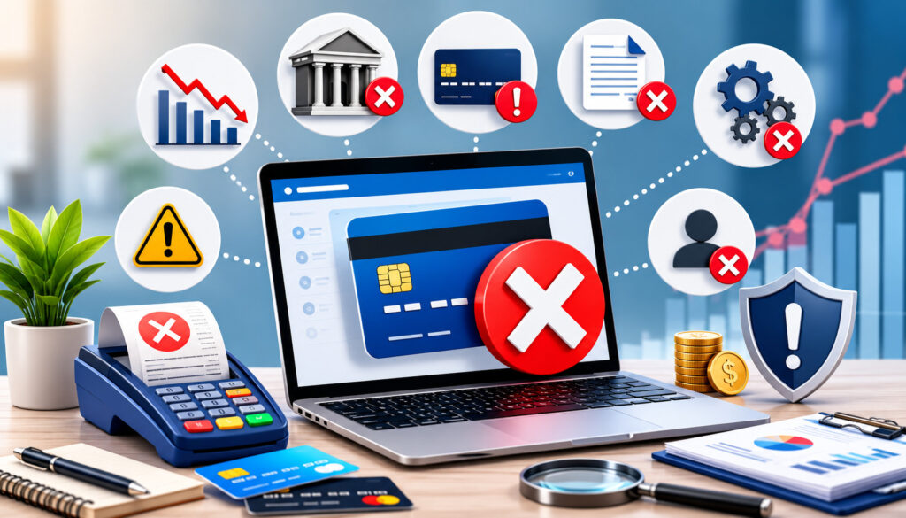 Non-qualified transaction risk factors and payment decline illustration