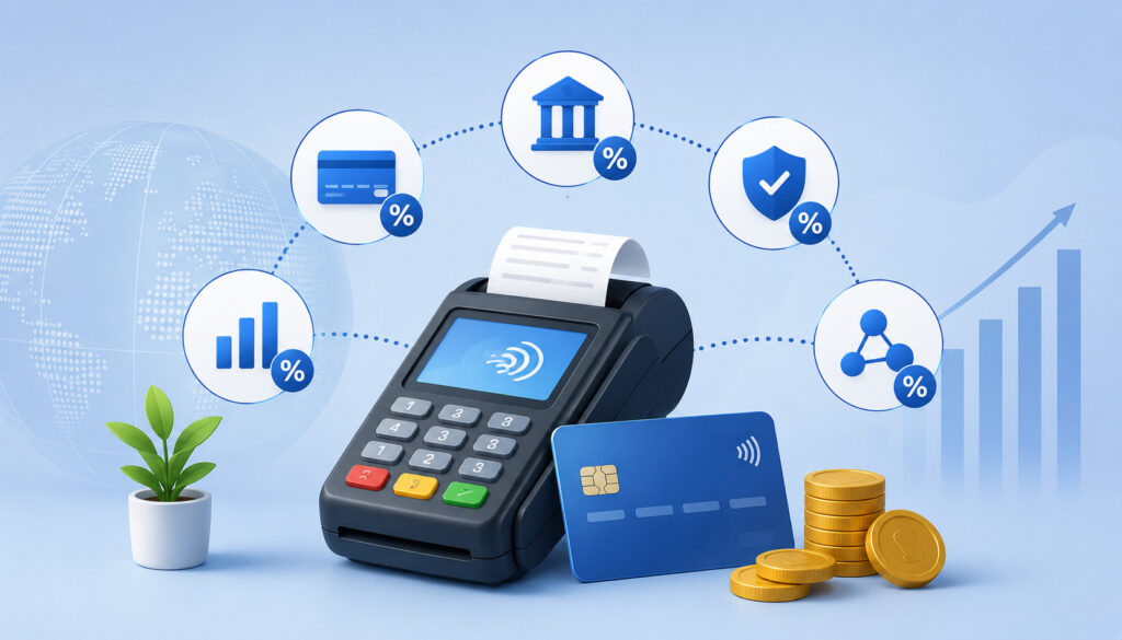Credit card processing fees illustration
