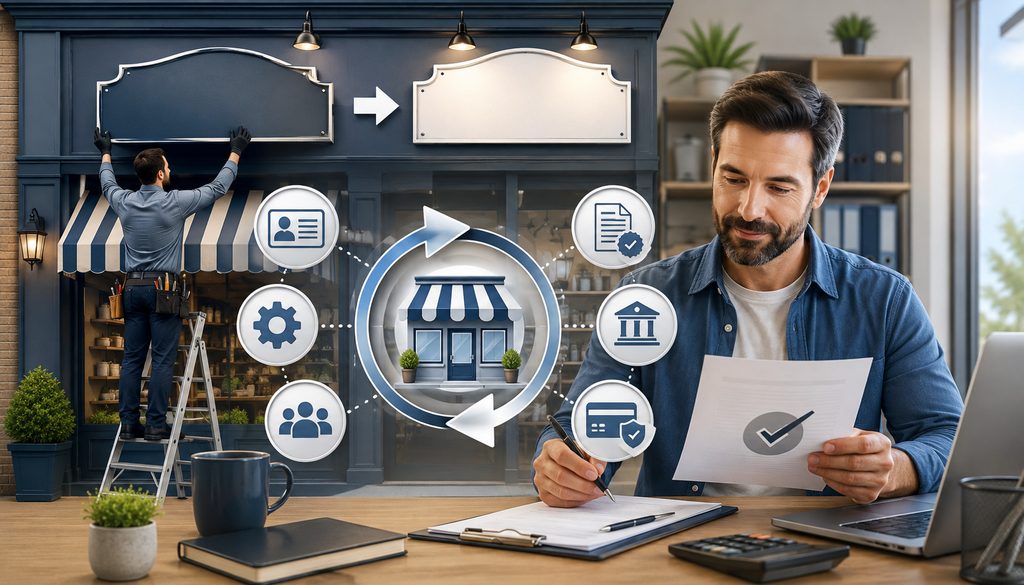 Business owner updating a DBA or trade name