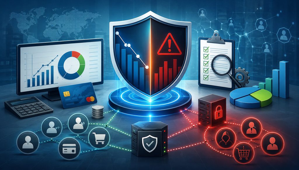 Chargeback ratio monitoring and high-risk MID isolation illustration