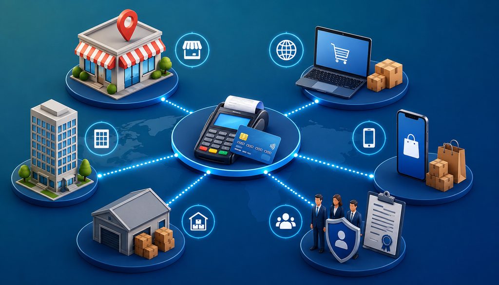 Separate merchant IDs by location, channel, brand, or legal entity